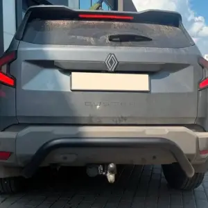 Задній захист AK007 Black (нерж.) для Renault Duster 2024–