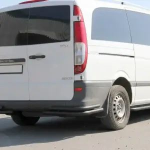 Задні куточки AK003-Double Black (2 шт, нерж) для Mercedes-Benz Vito W639 2004–2014