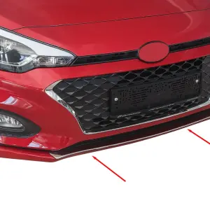 Накладка на решітку бампера 2018-2020 (нерж) для Hyundai I-20 2014–2020