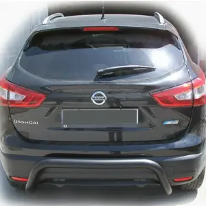 Задня дуга AK007-2 Black (нерж) для Nissan Qashqai 2014–2021