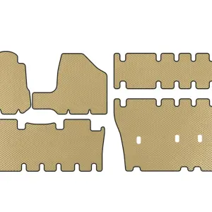 Килимки EVA (3 ряди, Бежевий) для Toyota Sienna 2003–2009