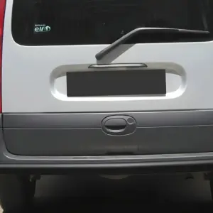 Задня дуга AK002 Black (нерж) для Renault Kangoo 1998–2008