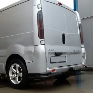 Задні куточки AK003-Подвійний Black (нерж) для Nissan Primastar 2002–2014