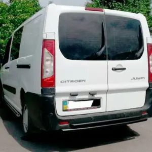 Задня дуга Double Black (нерж.) для Citroen Jumpy 2007–2017
