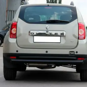 Задня дуга пряма Black (нерж.) для Dacia Duster 2008–2018