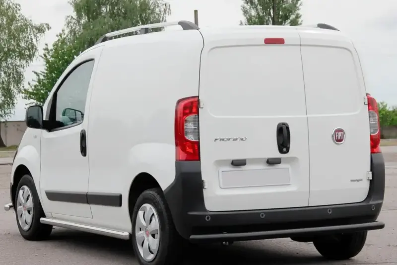 Задній захист Black (нерж) для Fiat Fiorino/Qubo 2008–2024
