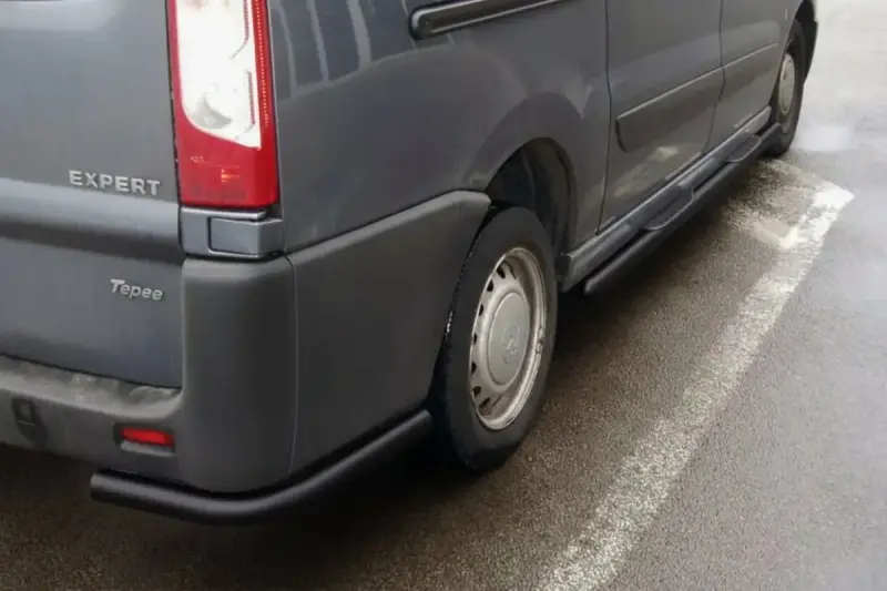 Задні кути Black (2 шт., нерж.) для Citroen Jumpy 2007–2017