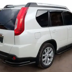 Задні кути AK003-Double Black (2 шт., нерж.) для Nissan X-trail T31 2007–2014
