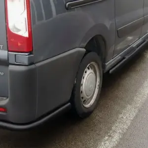 Задні кути AK003 Black (2 шт., нерж.) для Fiat Scudo 2007–2015
