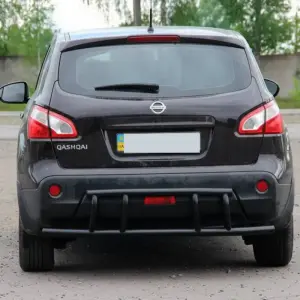 Задня дуга AK011 Black (нерж.) для Nissan Qashqai 2007–2010