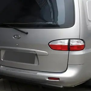 Задній захист AK002 Black (2 шт., нерж.) для Hyundai H200, H1, Starex 1998–2007