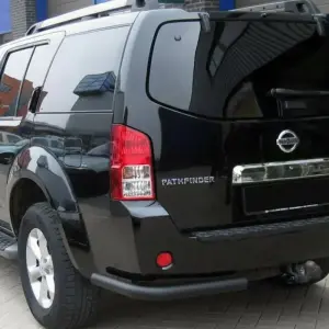 Задня дуга AK003 Black (нерж) для Nissan Pathfinder R51 2005–2014