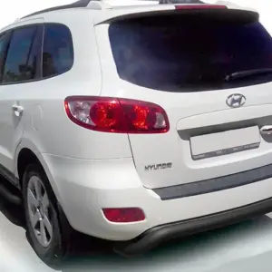 Задня дуга AK007 Black (нерж.) для Hyundai Santa Fe 2 2006–2012