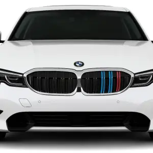 Ніздрі M-Look V2 (2018-2022, M-Color з хром окантовкою) для BMW 3 серія G20/G21 2018–