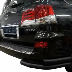 Задні подвійні куточки Black (нерж) для Lexus LX570/450d 2008–2022