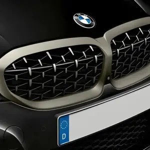 Ніздрі Diamond Silver (2018-2022, матовий хром окантовка) для BMW 3 серія G20/G21 2018–