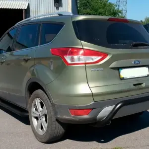 Задня дуга AK007 Black (нерж) для Ford Kuga 2008–2013