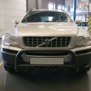 Кенгурятник WT004 Black (нерж) для Volvo XC90 2002–2014