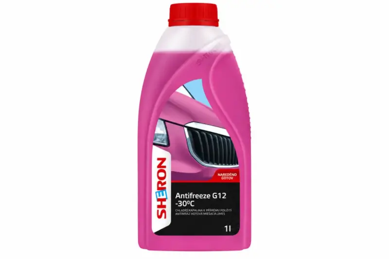 Антифриз G12 -30 ° C рожевий 1 л SHERON