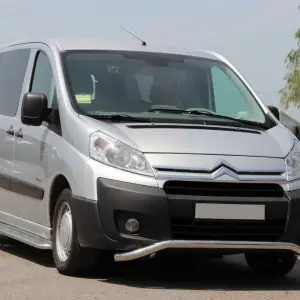 Передній захист ST007 (нерж.) для Citroen Jumpy 2007–2017