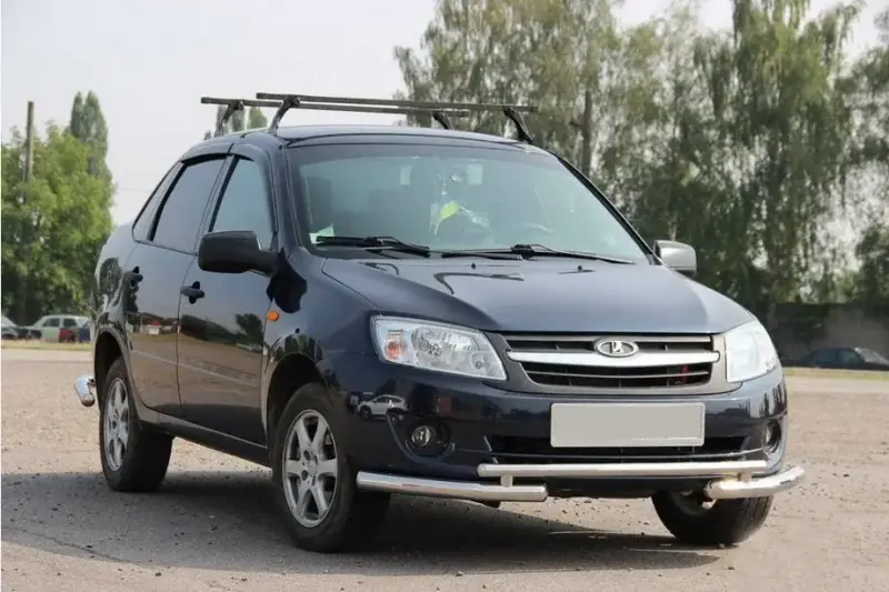 Передній захист ST009-2 для Lada Granta 2011–