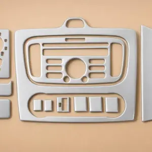 Накладки на панель Clima (Mini-set, Алюміній) для Ford Focus II 2008–2011