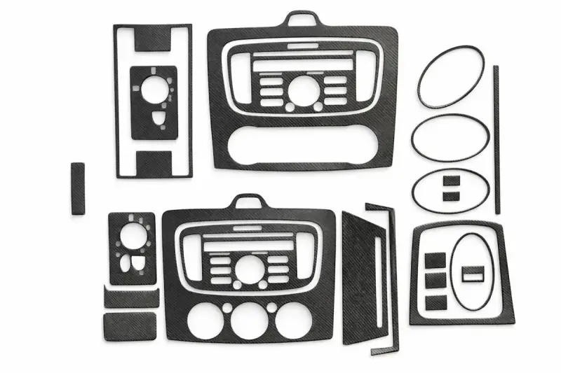 Накладки на панель Clima/AC (Maxi-set, Карбон) для Ford Focus II 2008–2011