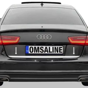Кромка багажника OmsaLine (нерж.) для Audi A6 C8 2018–2025