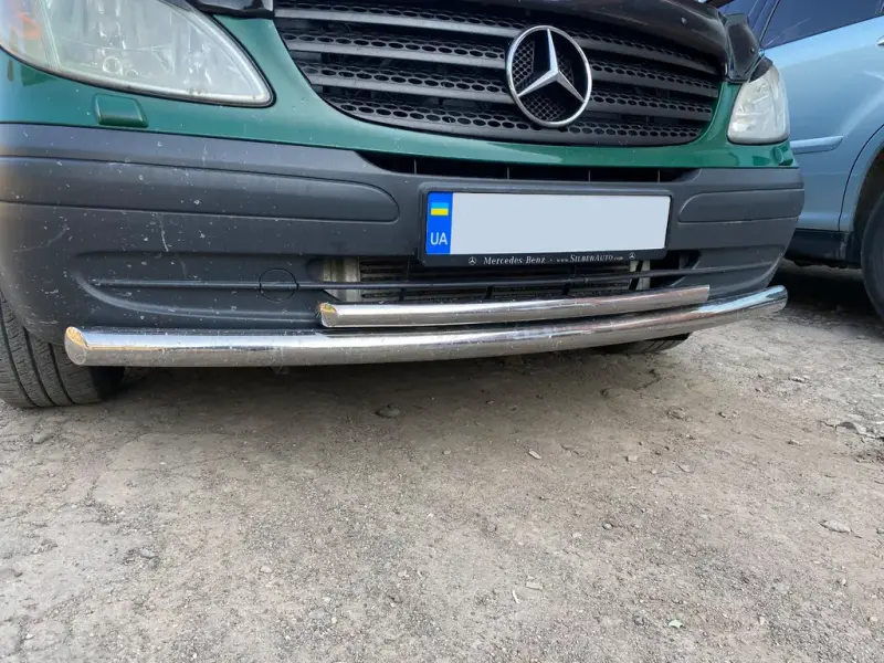 Передній захист ST014 (нерж) для Mercedes-Benz Viano 2004–2014