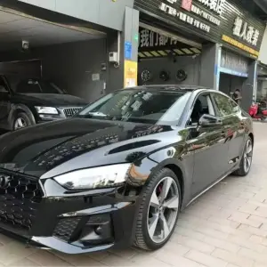 Решітки протитуманних фар з туманкою RS-Style (Для S-Line, 2020-2025, 2 шт, Чорний) для Audi A5 2016–2025