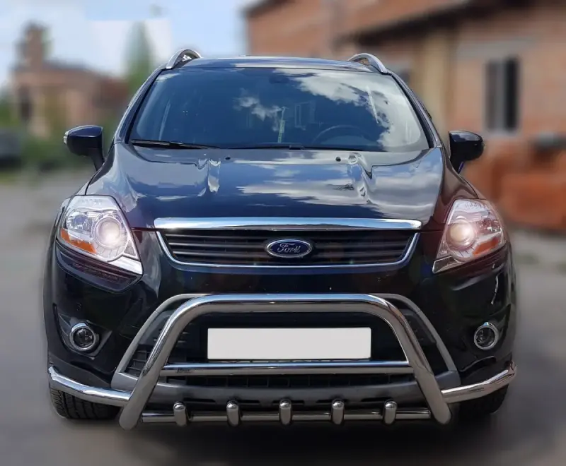 Кенгурятник WT003-Exclusive (нерж.) для Ford Kuga 2008–2013