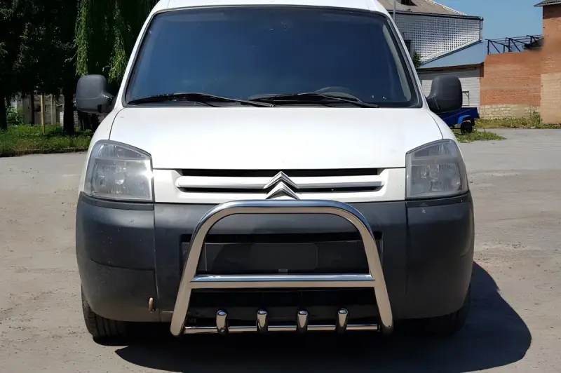 Кенгурятник WT003 нерж.) для Citroen Berlingo 1996–2008