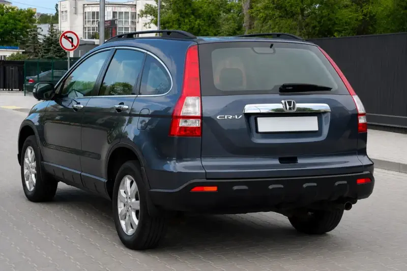 Рейлінги чорні OEM (ABS-пластик, на болти) для Honda CRV 2007–2011