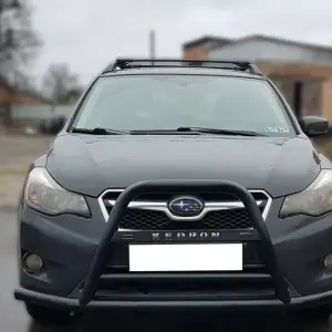 Кенгурятник F1-71 Black (нерж) для Subaru XV 2011–2017