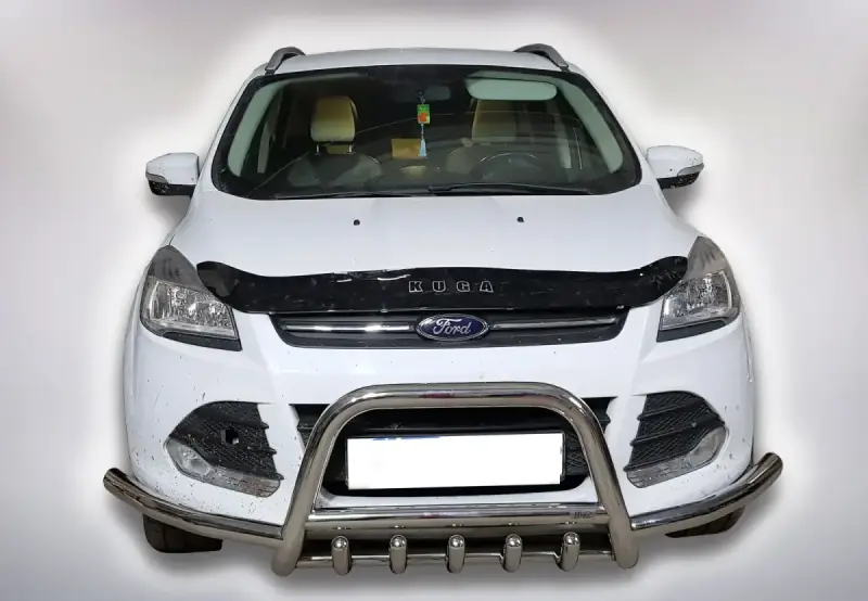 Кенгурятник WT003-Exclusive (нерж.) для Ford Kuga/Escape 2013–2019
