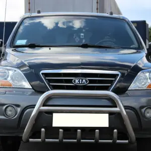 Кенгурятник WT003-2 (нерж.) для KIA Sorento I BL 2002–2009