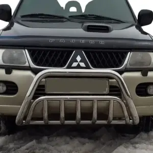 Кенгурятник WT002 (нерж) для Mitsubishi Pajero Sport 1996–2007