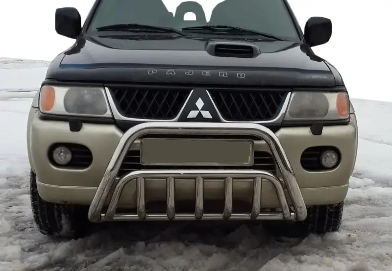 Кенгурятник WT002 (нерж) для Mitsubishi Pajero Sport 1996–2007