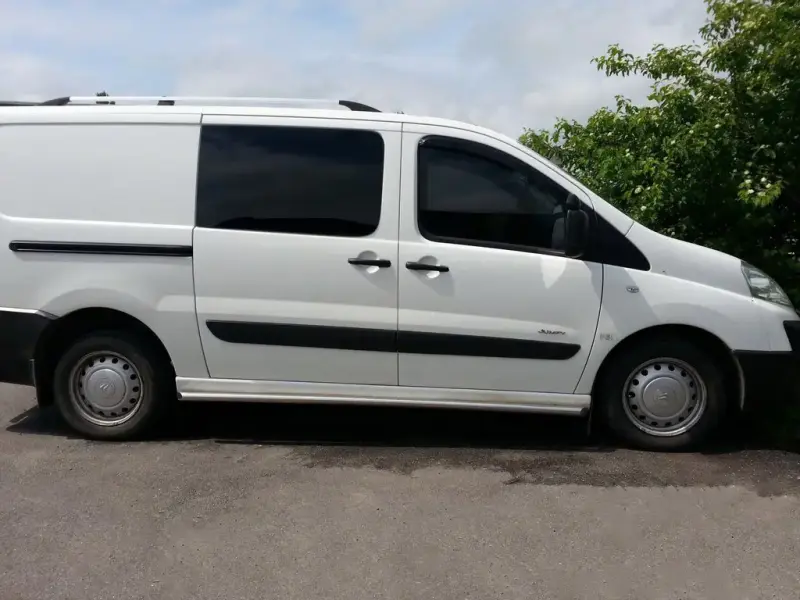 Бічні труби BB001 (2 шт., нерж) для Fiat Scudo 2007–2015