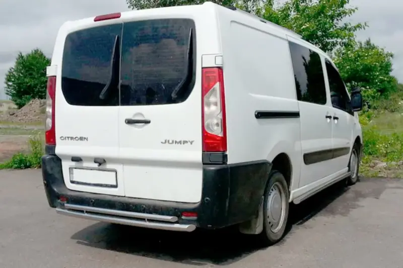 Задня дуга Double (нерж.) для Citroen Jumpy 2007–2017