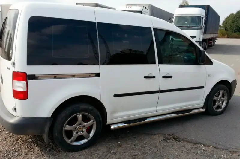 Бічні труби (2 шт., нерж) для Volkswagen Caddy 2004–2010