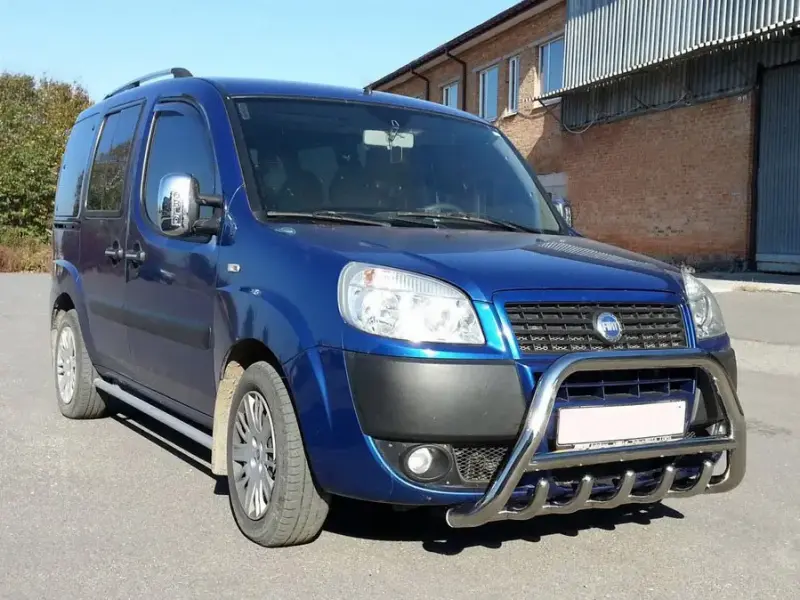 Кенгурятник WT003 (нерж.) для Fiat Doblo I 2005–2010