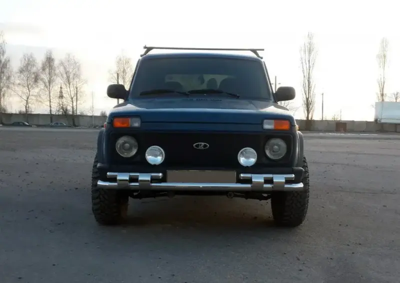 Передня дуга ST015 (нерж.) для Lada Niva и Urban 1977–