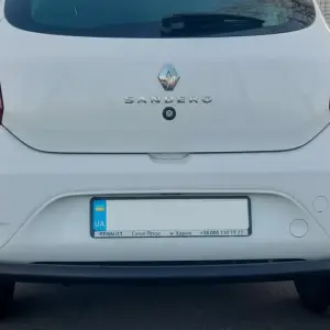 Задня дуга AK002 Black (нерж) для Renault Sandero 2013–2022