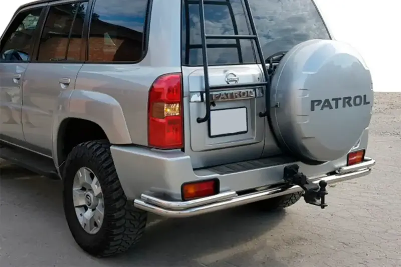 Задня дуга AK005-3 (нерж) для Nissan Patrol Y61 1997–2011