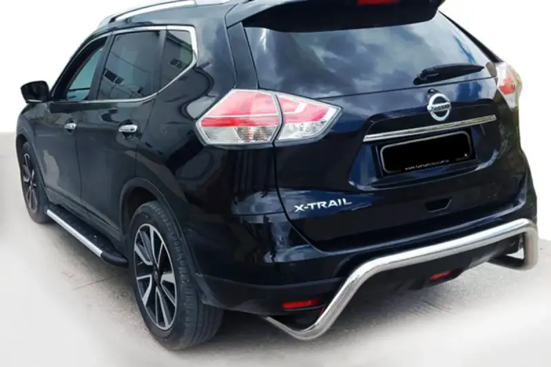 Задній захист AK007 (нерж.) для Nissan X-trail T32/Rogue 2014–2021