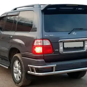 Задній захист AK009-15 (нерж.) для Lexus LX470 1998–2007