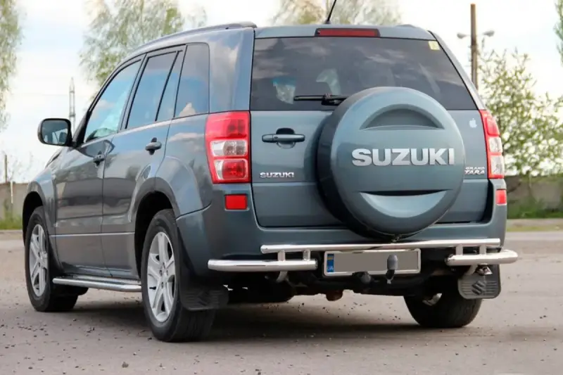Задній захист AK005-3 (нерж) для Suzuki Grand Vitara 2005–2017