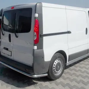 Задній захист з кутами (нерж) для Renault Trafic 2001–2015