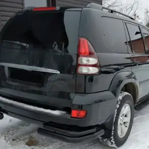 Задні подвійні куточки AK003-2 Black (2 шт., нерж) для Toyota Land Cruiser Prado 120 2002–2009